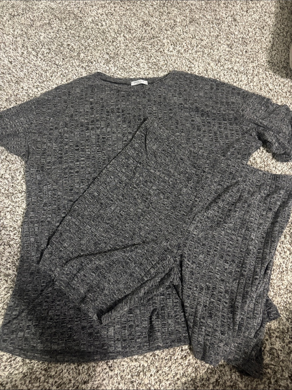 Women’s grey textured two piece set